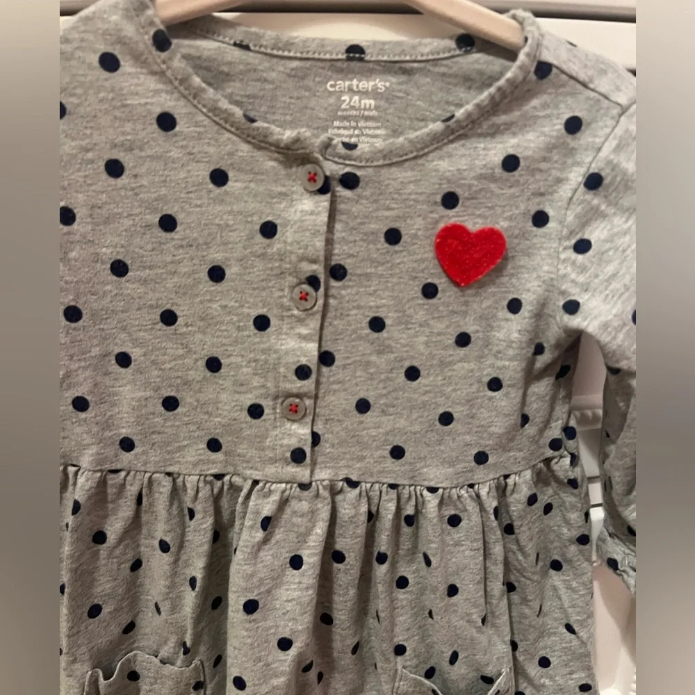 Carter’s Heart Dress 24M